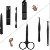 Bustards Nail Clipper Set 24pcs Black Nail Clipper Kit Finger Nail Clipper Portable Pedicure Manicure Nail Clipper Set with Holsters for Gift Fingernail Clipper view 4