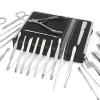 Bustards Nail Clipper Set 26 Piece Set Stainless Steel Nail Clippers Set Household Nail Cutter Suit with Box Trimmer Grooming Manicure Pedicure Nail Tools Fingernail Clipper(Brown) view 4