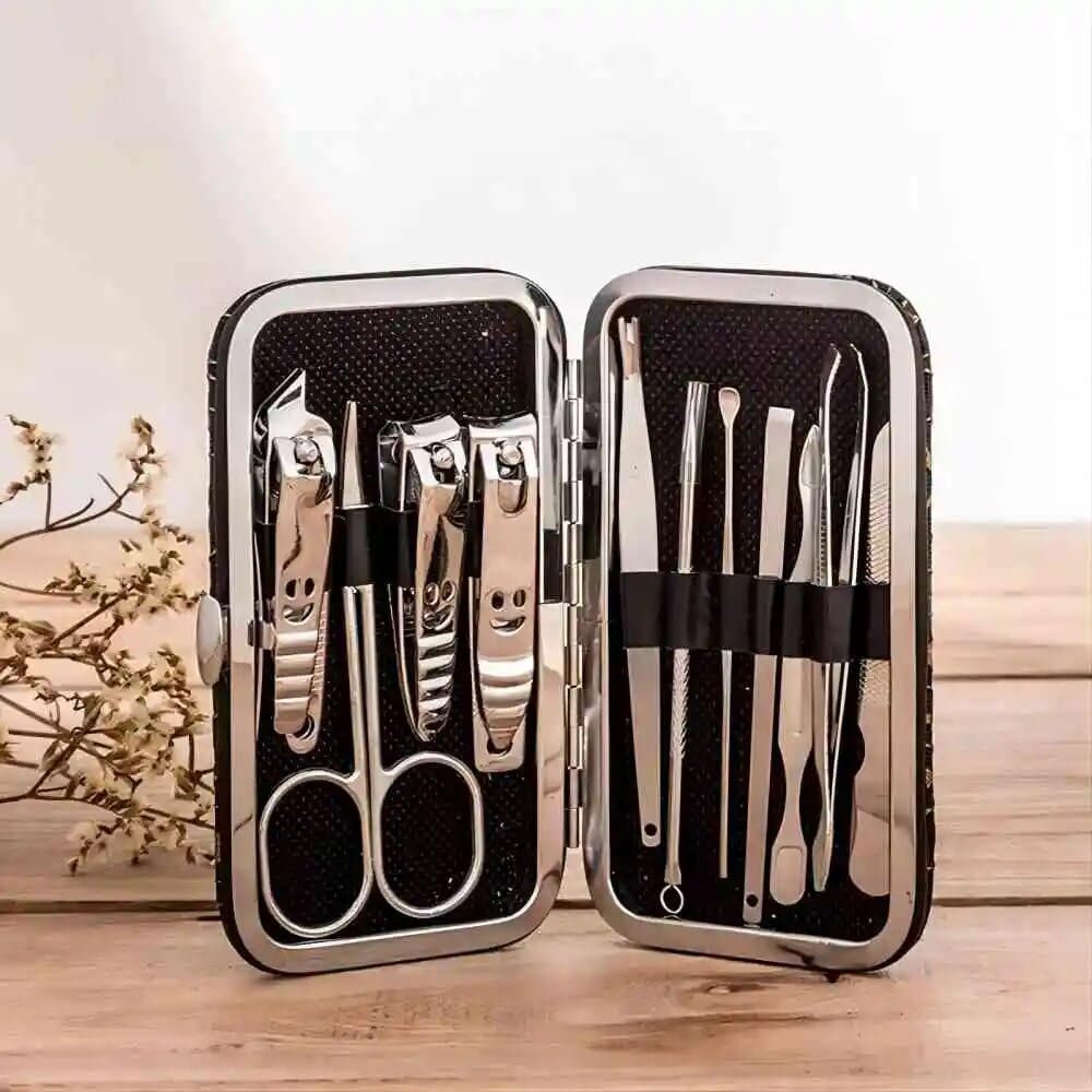 Bustards Nail Clipper Set 10pcs Nail Clippers Home Portable Multifunctional Nail Clippers Dead Skin Removal Pedicure Manicure Tools Nail Art Tool Set Fingernail Clipper