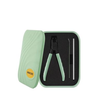 Bustards Nail Clipper Set Large High-end Home Original Nail Trimmer SetAnti-Splash Large Openning Nail Clipper Single Nail Cutter Fingernail Clipper(Light Green)