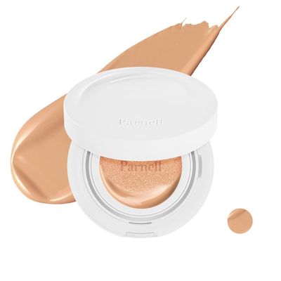 Parnell Cicamanu Serum Cushion - Moisturizing Foundation for Soothing, Coverage, Glass Skin and Lightweight for Sensitive and Dry Skin Pearl Skin (0.52 Fl Oz) (27C)