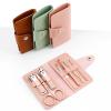 Bustards Nail Clipper Set 7-Piece Nail Clipper Set Complete Set of Household Nail Clippers Manicure and Beauty Tools Portable Nail Clipper Set Fingernail Clipper(Brown) view 2
