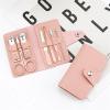 Bustards Nail Clipper Set 7-Piece Nail Clipper Set Complete Set of Household Nail Clippers Manicure and Beauty Tools Portable Nail Clipper Set Fingernail Clipper(Brown) view 4