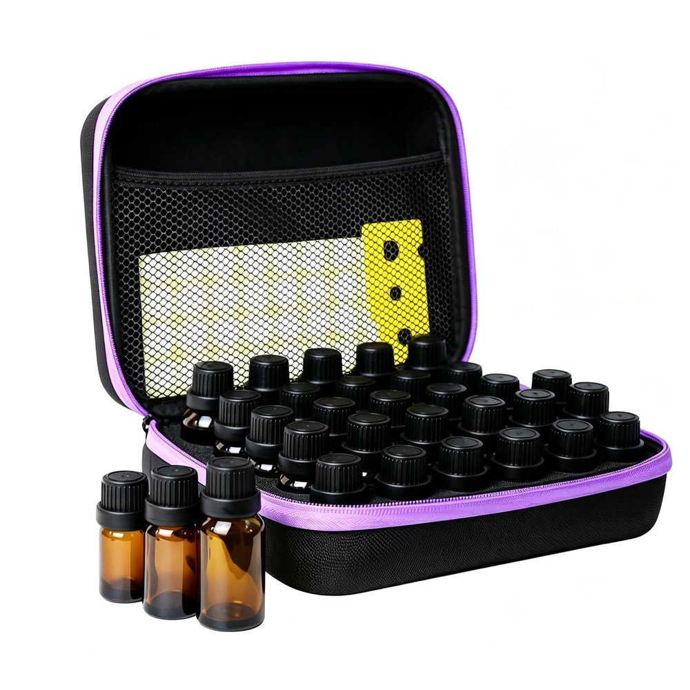 ZORETCO Essential Oil Storage Holder Organizer Carrying Case for 30 Bottles