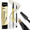 2 in 1 Long-Lasting Eyebrow Pencil and Brow Up-Grade Gel, Light Brown and Brown Shades (1#Light Brown) view 1