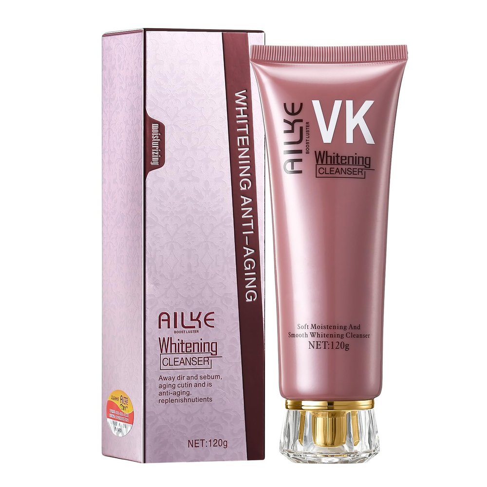 AILKE Brightening, Anti-Aging Face Cleanser, Oil Control, Clean Pores, Reduce Pimples, Won't Dry Out Skin, for All Skin Types Facial Cleanser, 4.2 oz (Pack of 1)