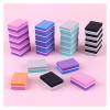 50pcs Mini Nail File Buffer Colorful Sponge Double Sided Polisher Cuticle Remover Files Manicure Tool(Blue-Purple) view 3
