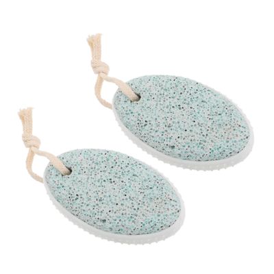 FOYTOKI 2pcs Volcanic Stone Grinding Stones for Foot Rasp File Exfoliating Tool Foot Care Board Heel Scraper for Cracked Heels