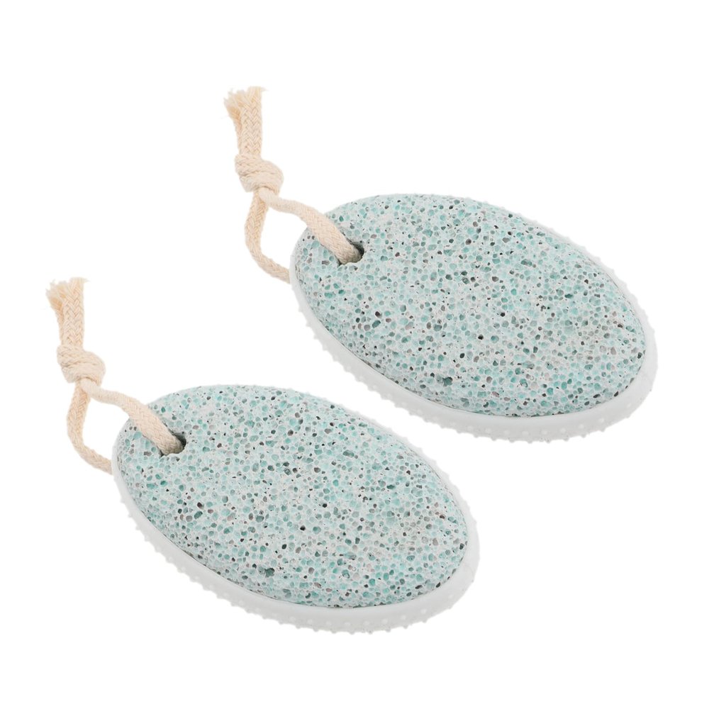 FOYTOKI 2pcs Volcanic Stone Grinding Stones for Foot Rasp File Exfoliating Tool Foot Care Board Heel Scraper for Cracked Heels