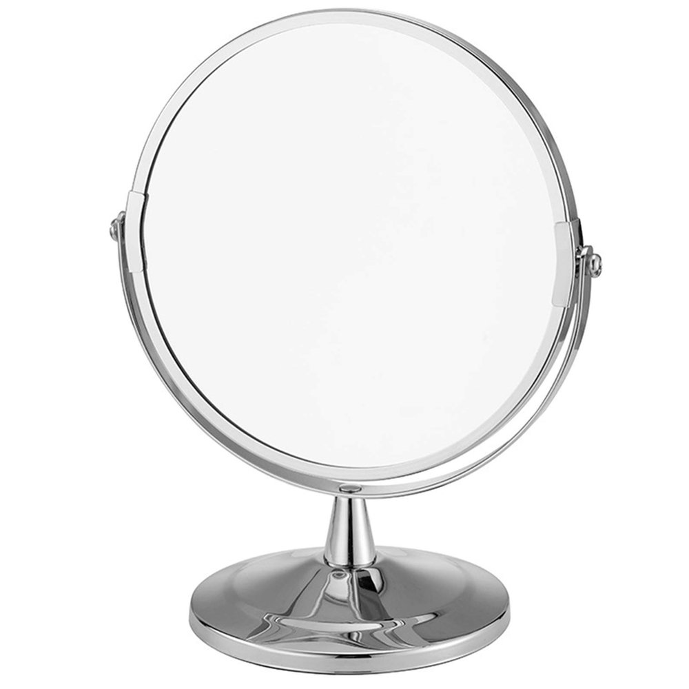 Standing Table Vanity Mirror on Stand,Dressing Table Makeup Mirror,Vanity Mirror,Double Sided Tabletop Makeup Mirror 1X & 2X/3X/5X Magnifying,360Swivel Magnifying Mirror,2X/5*