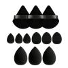 12 pcs Makeup Sponge Blender Sponges for Liquid, Cream, and Powder, Make up sponges for foundation Powder Puff Face Triangle Face Makeup Puff Wet Dry Dual-Use (Black) view 1