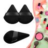 12 pcs Makeup Sponge Blender Sponges for Liquid, Cream, and Powder, Make up sponges for foundation Powder Puff Face Triangle Face Makeup Puff Wet Dry Dual-Use (Black) view 3
