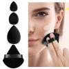 12 pcs Makeup Sponge Blender Sponges for Liquid, Cream, and Powder, Make up sponges for foundation Powder Puff Face Triangle Face Makeup Puff Wet Dry Dual-Use (Black) view 4