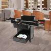 PalaUha Rolling Makeup Train Case Professional Cosmetic Organizer Trolley with Drawers Compartment Nail Case Wheeled Manicure Pedicure Storage Case for Hair Stylists Makeup Artists (Black) view 2