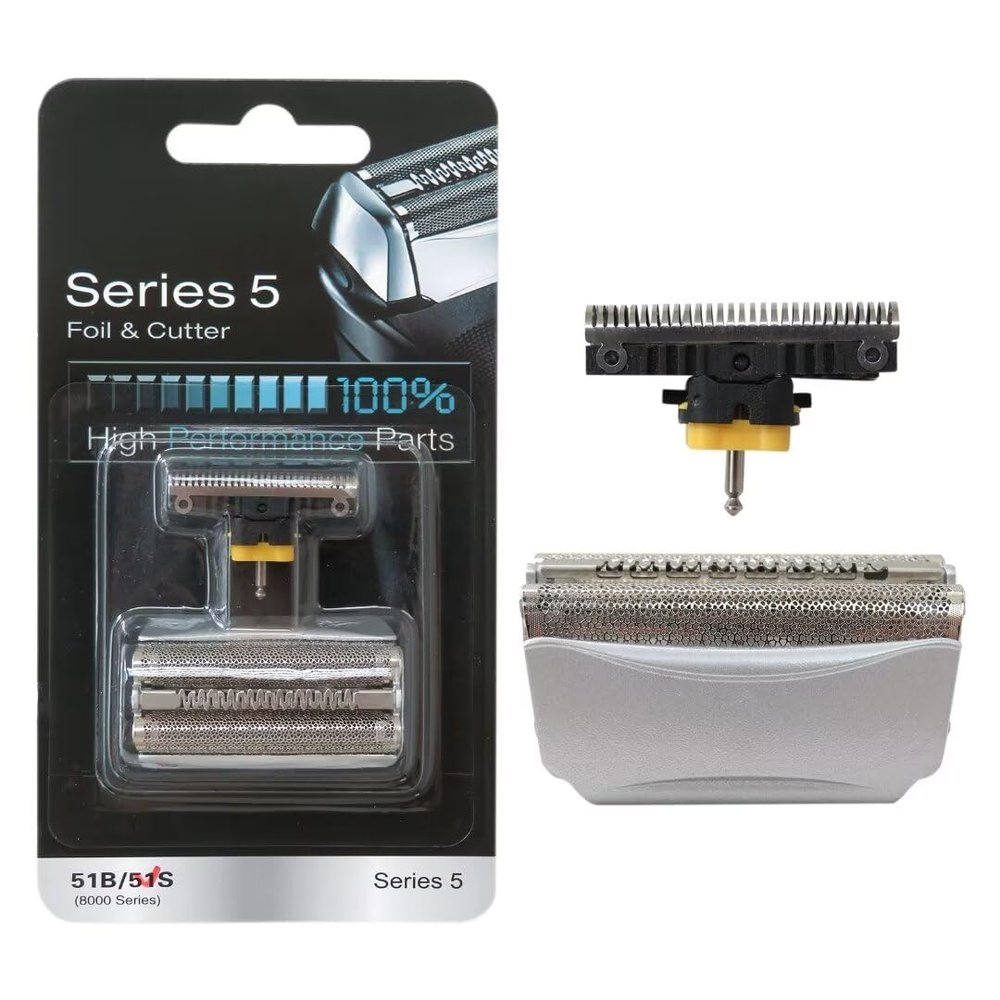 51S Silver Shaver Razor Foil Cutter Blade For Braun WaterFlex Series 5 Electric Shavers 8000series 8970 8975 8985 8986 8987 550 570