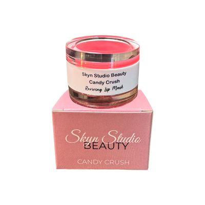 SKYN STUDIO BEAUTY Lip Care, 2-in-1 Lip Scrub and Balm Mask, Strawberry Flavor Softening Lip Exfoliant and Reviving Lip Mask, Gently Exfoliates and Deeply Hydrates Lip Treatment, Vegan