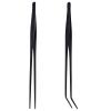 kobeIeen Stainless Steel Aquarium Tweezers Set 27cm Practical Plant & Reptiles Feeding Tool Straight and Curved Head Practical view 3