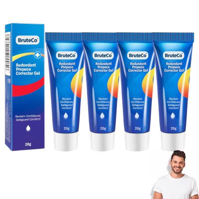 Biancat BruteCo Redundant Prepuce Corrector Gel, Professional Redundant Prepuce Corrector Gel (4 Pack)