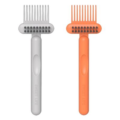 Beaupretty 2pcs Hair Brush Cleaner Tool Comb Cleaning Brush Dual for Efficient Hair Removal Sturdy
