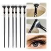 Folding Angle Scalloped Lash Brush,Mascara Brush Eyelash Comb Separator for Upper Lower Eye Lash,Foldable Curled Eyelash Brush Eye Makeup Tools (6 PCS) view 1