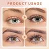 Folding Angle Scalloped Lash Brush,Mascara Brush Eyelash Comb Separator for Upper Lower Eye Lash,Foldable Curled Eyelash Brush Eye Makeup Tools (6 PCS) view 2