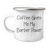 Barber Power Morning Coffee Gifts from Men to Barbers for Christmas view 1