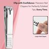 18 Pieces Manicure Kit, Pedicure Tools for Feet, Nail Clipper, Ear Pick Tweezers, Manicure Pedicure Set for Women and Men (Brown) view 4
