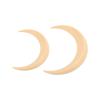 2Pcs Moon H Fork ABS Deco Moon Hairpin H S H Clip Set for Daily Shop Plays Black H Styling Accessories (Beige) view 2