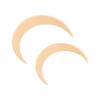 2Pcs Moon H Fork ABS Deco Moon Hairpin H S H Clip Set for Daily Shop Plays Black H Styling Accessories (Beige) view 3