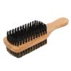 Beard Brush, Easy to Carry Easy to Control the Brush Beard Comb Rubber Wooden Handle for Men for Maintenance view 3