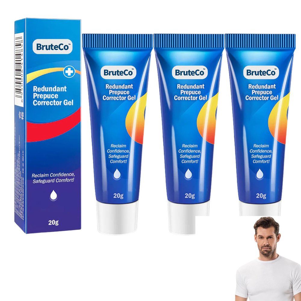 BruteCo Redundant Prepuce Corrector Gel,Correction Gel for Excessive Foreskin,Fast and gentle action (3PCS)