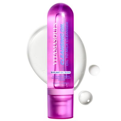Vitamasques Oil to Milk Cleanser Face Wash & Makeup Remover  Korean Cleansing Oil for Face, Deep Pore Clean, Gentle Facial Oil Cleanser, Quick Rinse-Off & No Oily Residue (4.05 Fl Oz)
