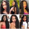 Hair Bundles, Brazilian Human Hair Bundles with Closure Deep Wave Human Hair Weave Extensions Natural Black Remy Hair Bundles With Lace Frontal for Black Women,Easy to Wear and Style(4" x 4",22 22 24 view 3
