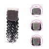 Hair Bundles, Brazilian Human Hair Bundles with Closure Deep Wave Human Hair Weave Extensions Natural Black Remy Hair Bundles With Lace Frontal for Black Women,Easy to Wear and Style(4" x 4",22 22 24 view 4