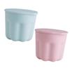 ADOCARN 2sets Silicone Makeup Brush Cleaning Bowl Brush Rinsing Box for Eyeshadow Cosmetics Tools Includes Colors Pink Bristles view 1