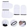PLAFOPE 8pcs Wax Glove and Paraffin Wax Mitts for Hand and Foot Care Moisture Retaining Heat Therapy for and Dry view 3