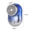 Electric Foil Shaver Efficient USB Rechargeable Wet Dry Shave for Men's Grooming Blue (Blue) view 2