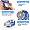 Electric Foil Shaver Efficient USB Rechargeable Wet Dry Shave for Men's Grooming Blue (Blue) view 4