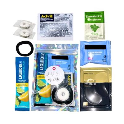 Hangover Kit  Pre-Filled Party Favor Bag | Recovery & Hydration Goodie for Bachelorette, Wedding, Birthday, Girls Trip & Celebrations