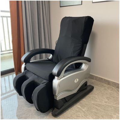 Full Body Shiatsu Massage Chair Cover,Zero Gravity Chair Cover Detachable Massage Chair Dust Protection Cover Washable Stretch Fabric Recliner Slipcovers(Black,Package 1)