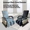 Full Body Shiatsu Massage Chair Cover,Zero Gravity Chair Cover Detachable Massage Chair Dust Protection Cover Washable Stretch Fabric Recliner Slipcovers(Black,Package 1) view 3
