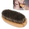 Beard Brush for Men & Women, Pocket Mustache Styling Tool with Soft Wood Massage Bristles, Beard Straightener Grooming Comb for Travel & Daily Use view 3