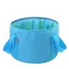 15L Collapsible Foot Basin Portable Durable Camping Water Bucket Foldable Travel Foot Soak Wash Basin with Handle(Sky Blue) view 1