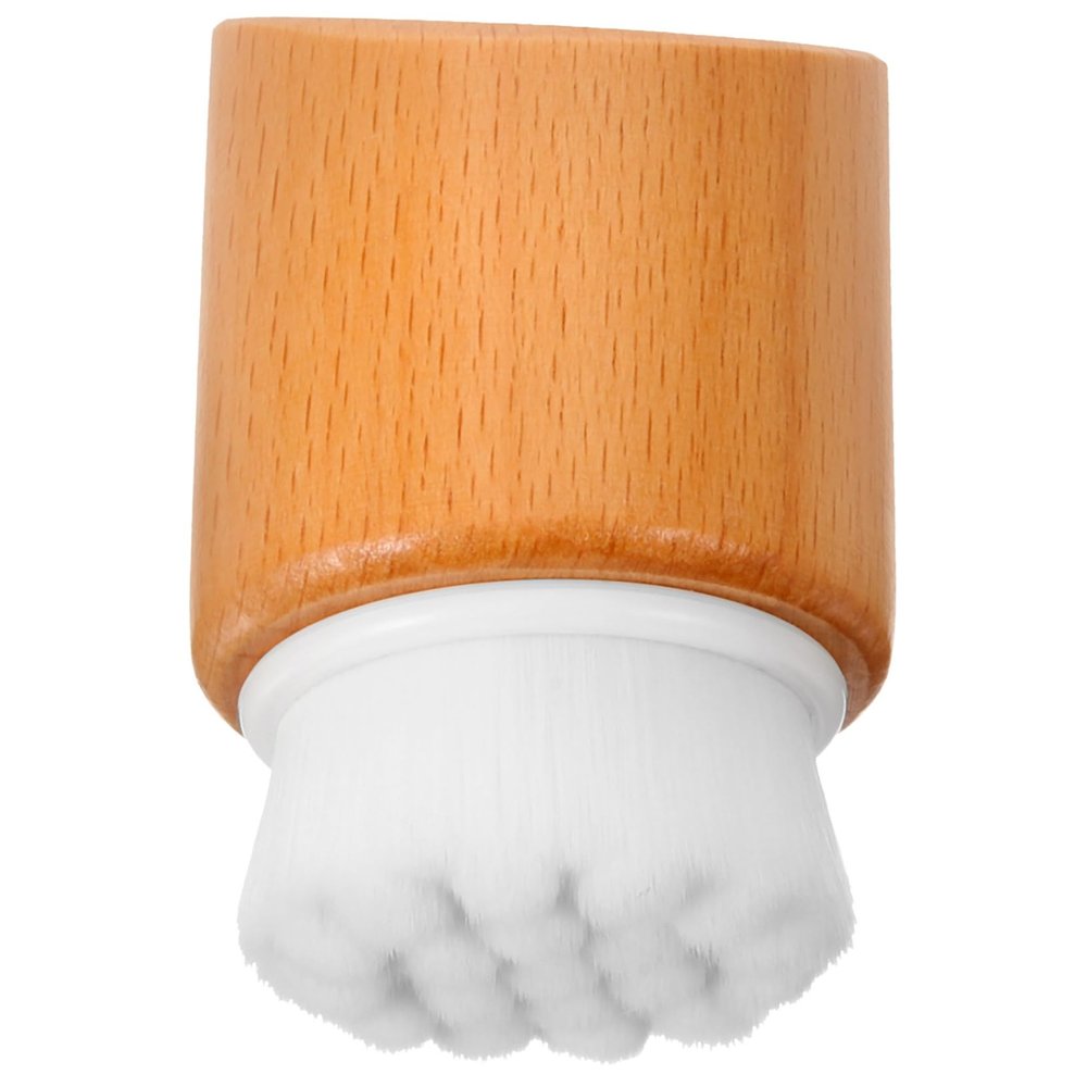 ADOCARN Facial Cleansing Brush Beech Wood Scrubber Gentle Face Exfoliator Women Face Wash Brush Manual Cleansing Tool