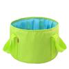 15L Collapsible Foot Basin Portable Durable Camping Water Bucket Foldable Travel Foot Soak Wash Basin with Handle(Green) view 1
