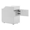 AVIGNON Pedicure Trolley Pedi Rolling Cart with Back Cabinet Nail Salon Spa Storage Pedicart, Large, White view 3