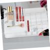 ADOCARN Clear Cosmetic Storage Organizer with Diamond Pattern Multi-functional Makeup Holder for Lipsticks Brushes Skincare Products Elegant Vanity Decor view 3
