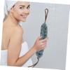 ADOCARN 2pcs Bathing Back Scrubber for Body Washing Exfoliating Back Brush for Shower Tub Scrubber Pe Net view 4