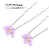 ADOCARN 10pcs Flower Hair Pin u Shaped Hair Clip for Women Decorative Accessories for Wedding Girl Accessories Flower Decor view 2