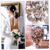 ADOCARN 10pcs Flower Hair Pin u Shaped Hair Clip for Women Decorative Accessories for Wedding Girl Accessories Flower Decor view 3